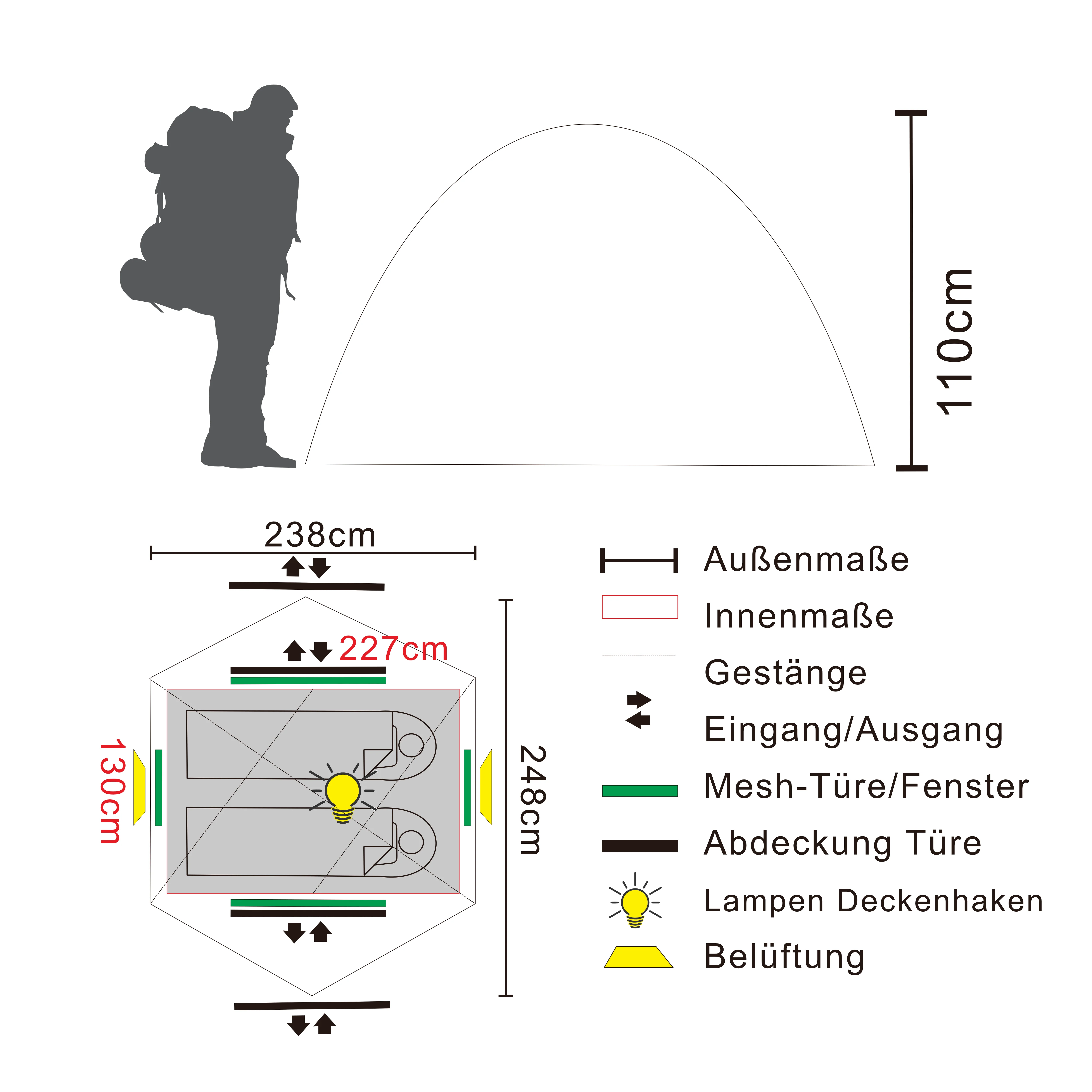 KHEMA 2 | leichtes 2-Personen-Kuppel-Trekkingzelt - Image 8