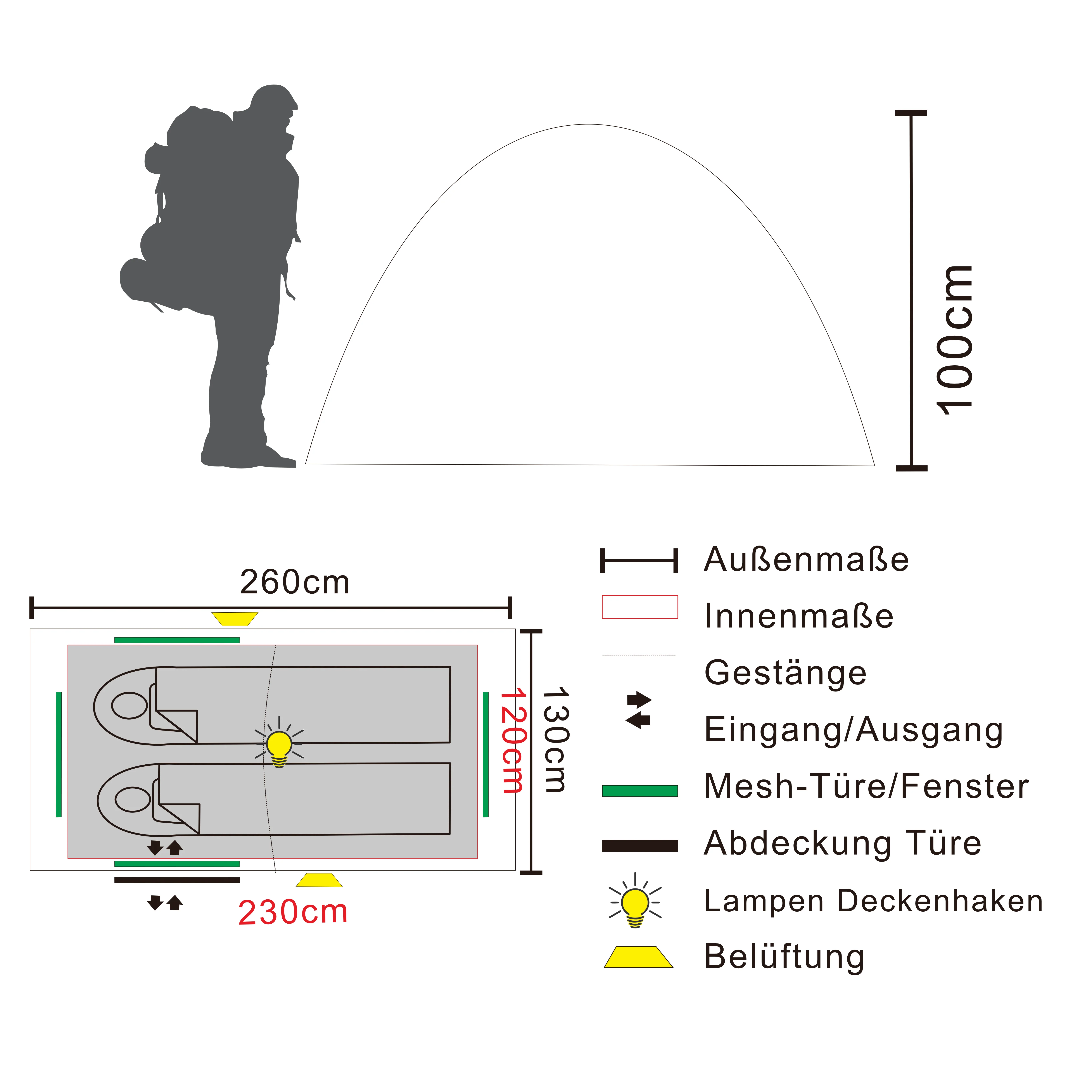 KUTIR 2.1 | 2 Personen Leichtgewichts-Trekkingzelt - Image 10