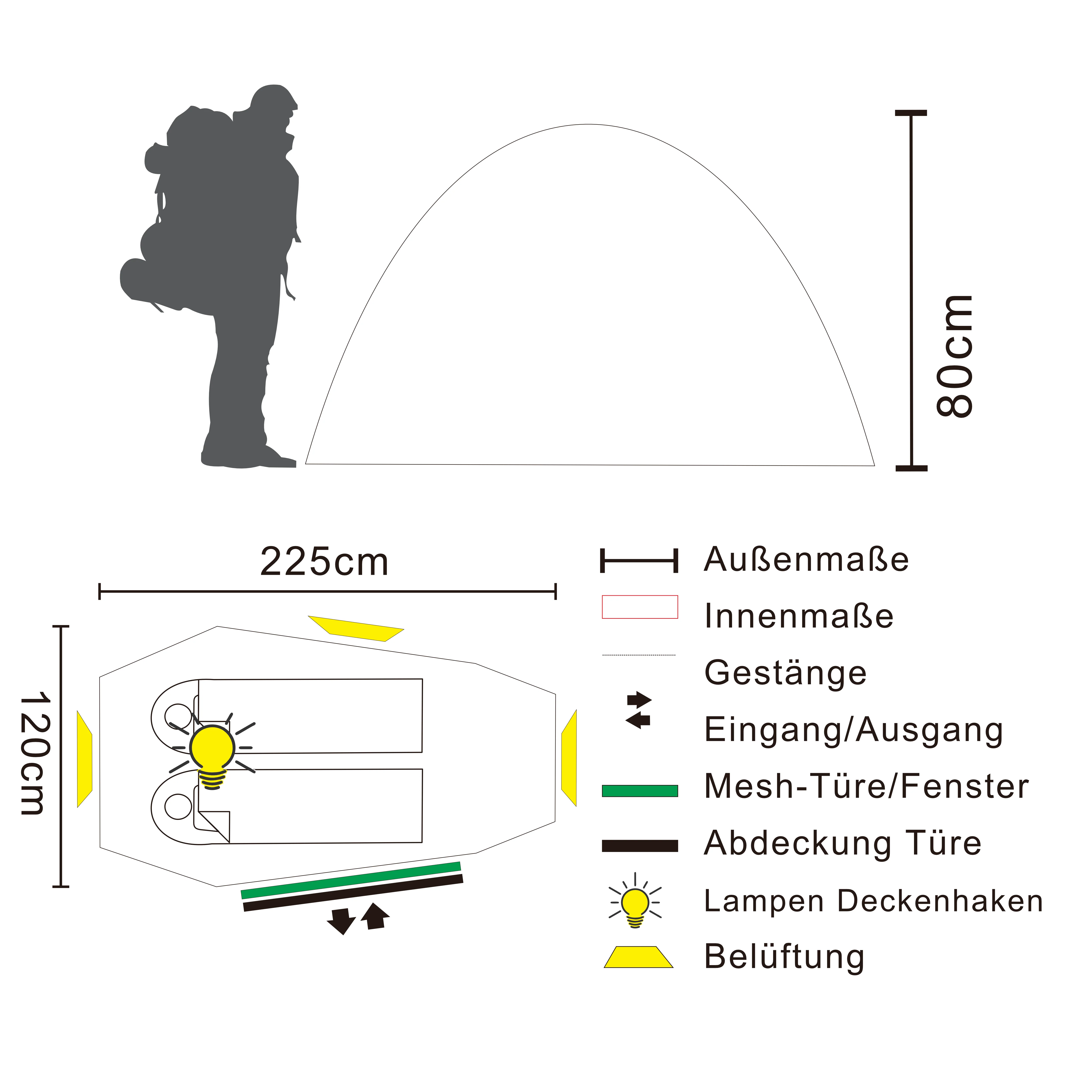 ROBY LITE | Ultraleichtes 2-Personen-Leichtgewichtszelt - Image 12